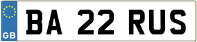 Truck License Plate